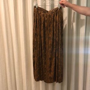 Zara skirt faux leather